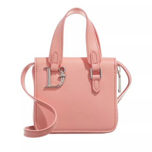 Dsquared2 Wallet Crossbody Vitello Rose Wallet On A Chain