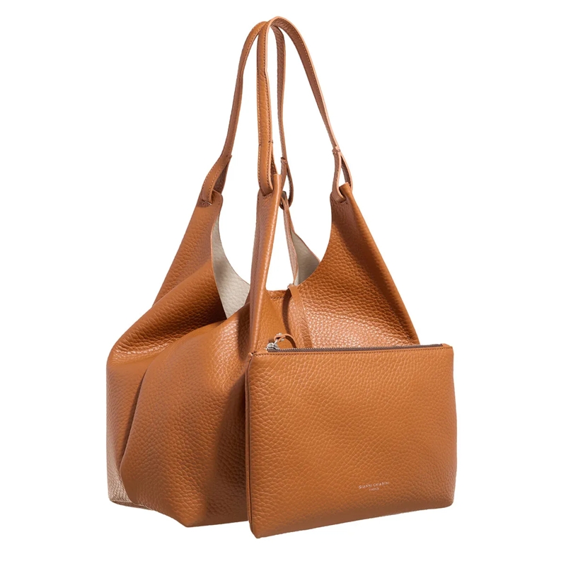 Gianni Chiarini Boodschappentas Dua Hobo Bag Large Caramello-Sabbia(Image 3)