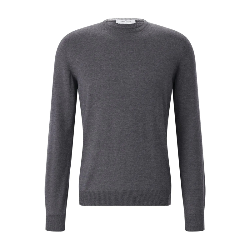 Gran Sasso Pull Pullover Paricollo aus Schurwolle schwarz