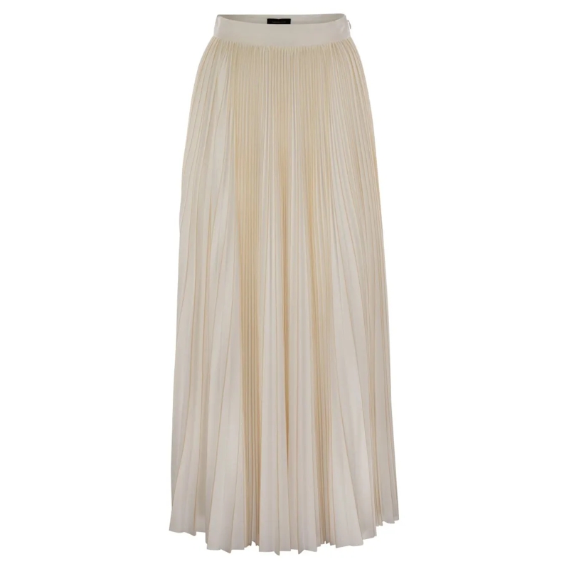Fabiana Filippi Minirok Pleated Jersey Skirt Neutrals