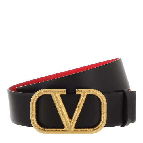 Valentino Garavani Belt Black Red Vändbart skärp