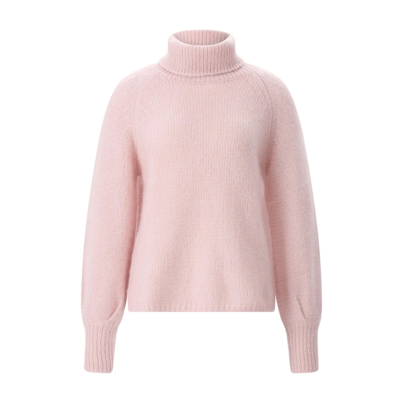 Hemisphere Rollkragenpullover Rollkragenpullover aus Kaschmir & Seide pink