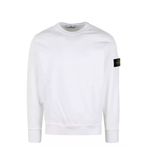 Stone Island Cotton Crewneck Sweatshirt White 