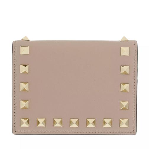 Valentino Garavani Rockstud Small Wallet Poudre Bi-Fold Portemonnaie