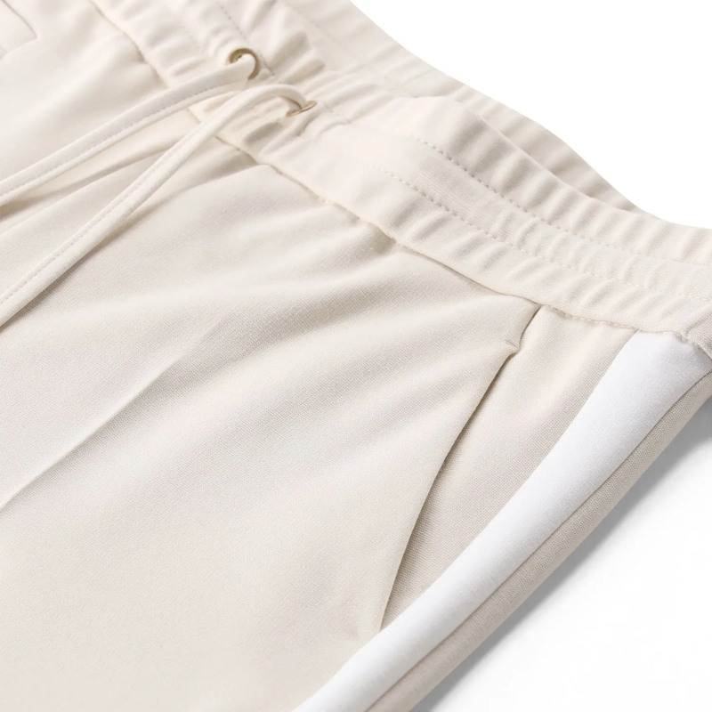 Seductive Freizeithose Stoffhose Freddy mit seitlichen Streifen beige(Image 4)