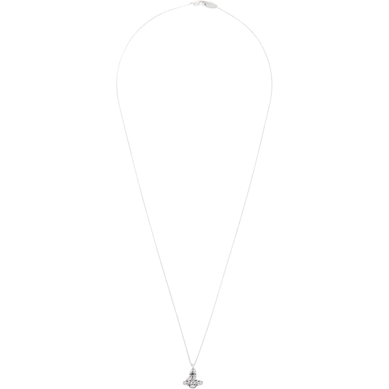 Vivienne Westwood Collier moyen Jordana Pendant Platinum Black schwarz