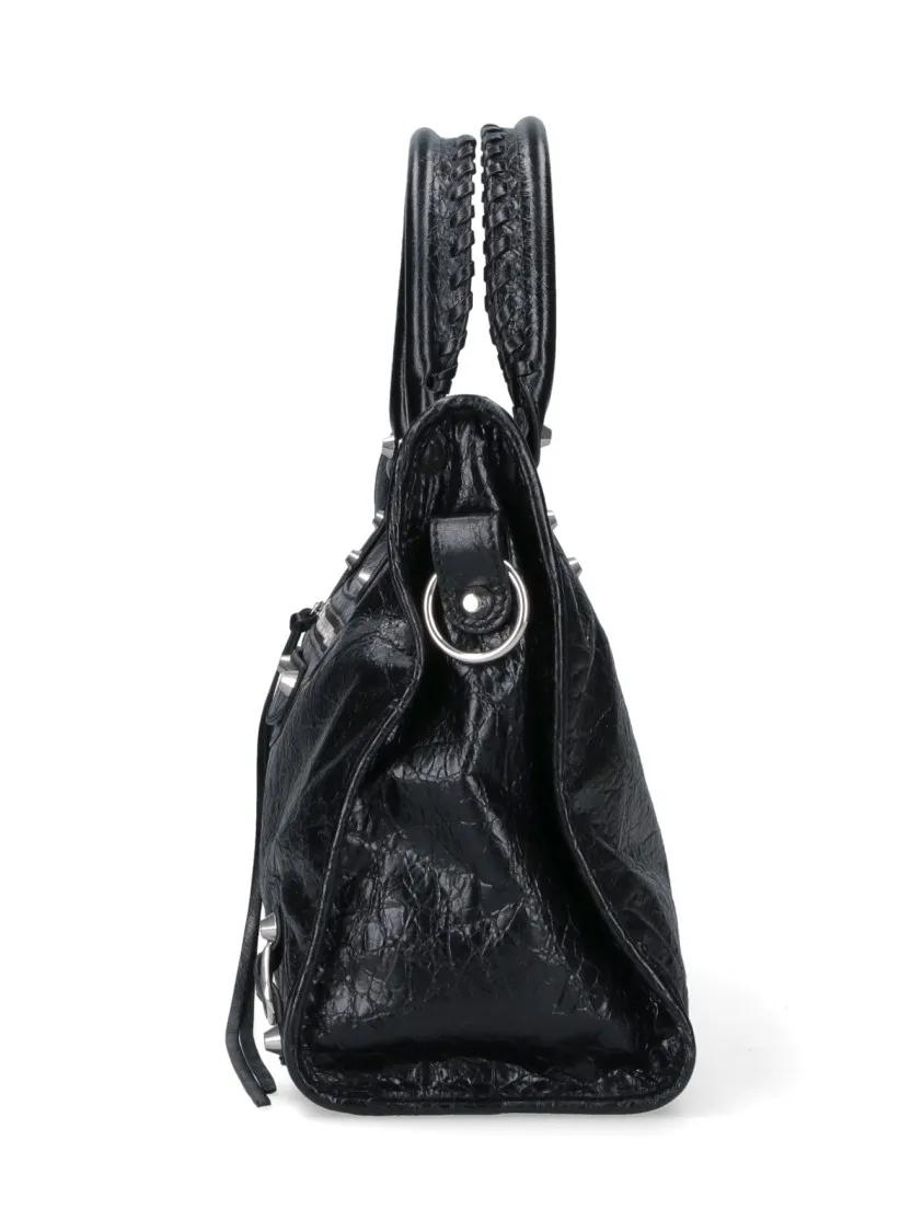 Thumbnail - Balenciaga Hobo Bags - Structured Black Bag With Smooth Finish - Gr. unisize - in Schwarz - für Damen