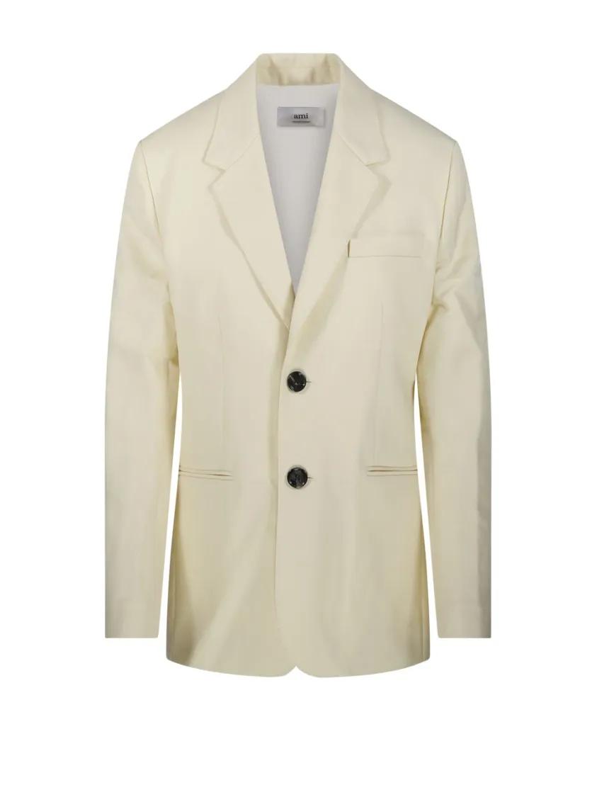 Thumbnail - AMI Paris - Tailored Semi-Lined Jacket - Größe 38 - gelb