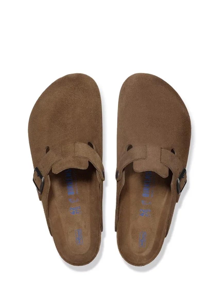 Thumbnail - Birkenstock Sandalen - Closed-Toe Slip-On Sandals With Adjustable Buckle - Gr. 41 (EU) - in Braun - für Damen