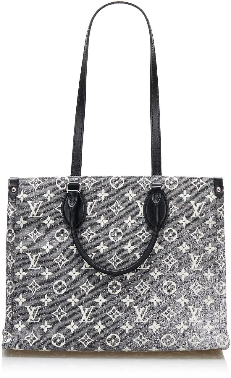 Thumbnail - Louis Vuitton Shopper - 2021 Monogram Denim Onthego MM - Gr. unisize - in Grau - für Damen