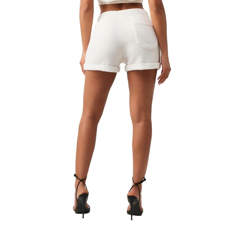 True Religion Shorts - Elastischer Bund- Weiche Haptik- Umgeschlagend hellbeige(Image 5)