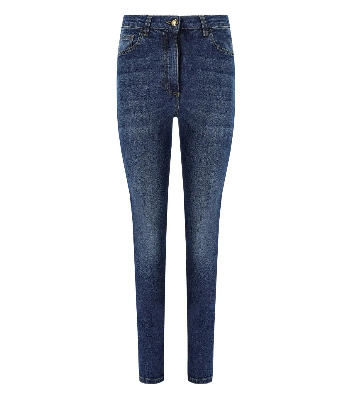 Elisabetta Franchi - ELISABETTA FRANCHI BLAUE SKINNY JEANS - Größe 29 - blau