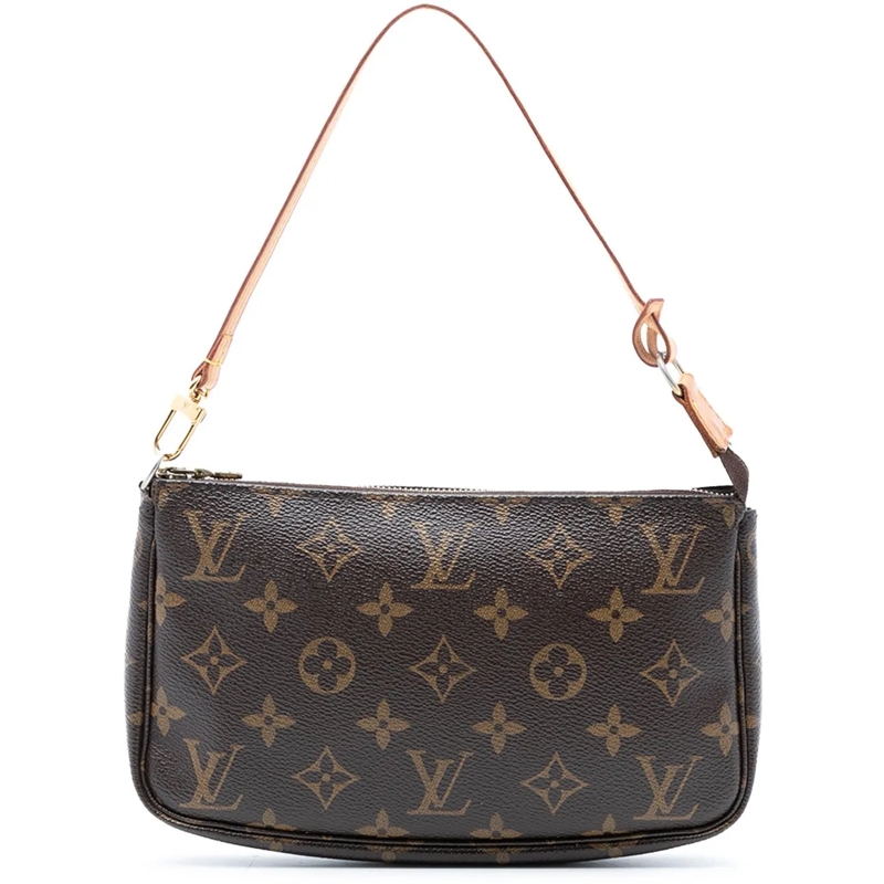 Louis Vuitton Schultertasche Monogram Pochette Accessoires braun