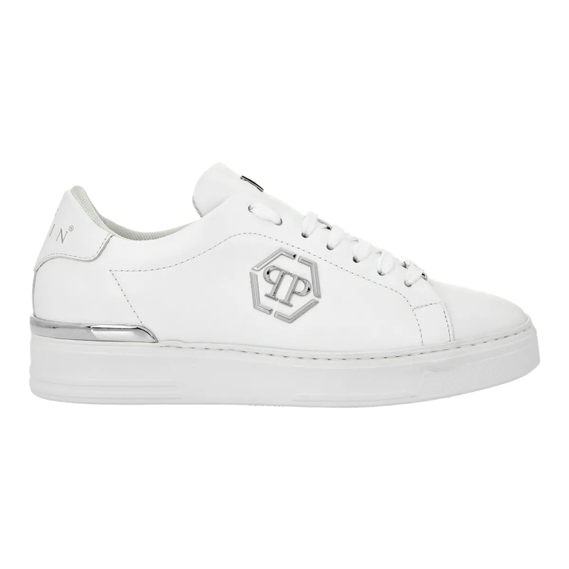 Philipp Plein Low-Top-Sneaker Hexagon Leather Lo-Top Sneaker Black