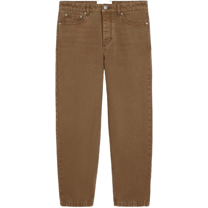AMI Paris Slim-Fit-Jeans jean marron coupe fusele en coton braun