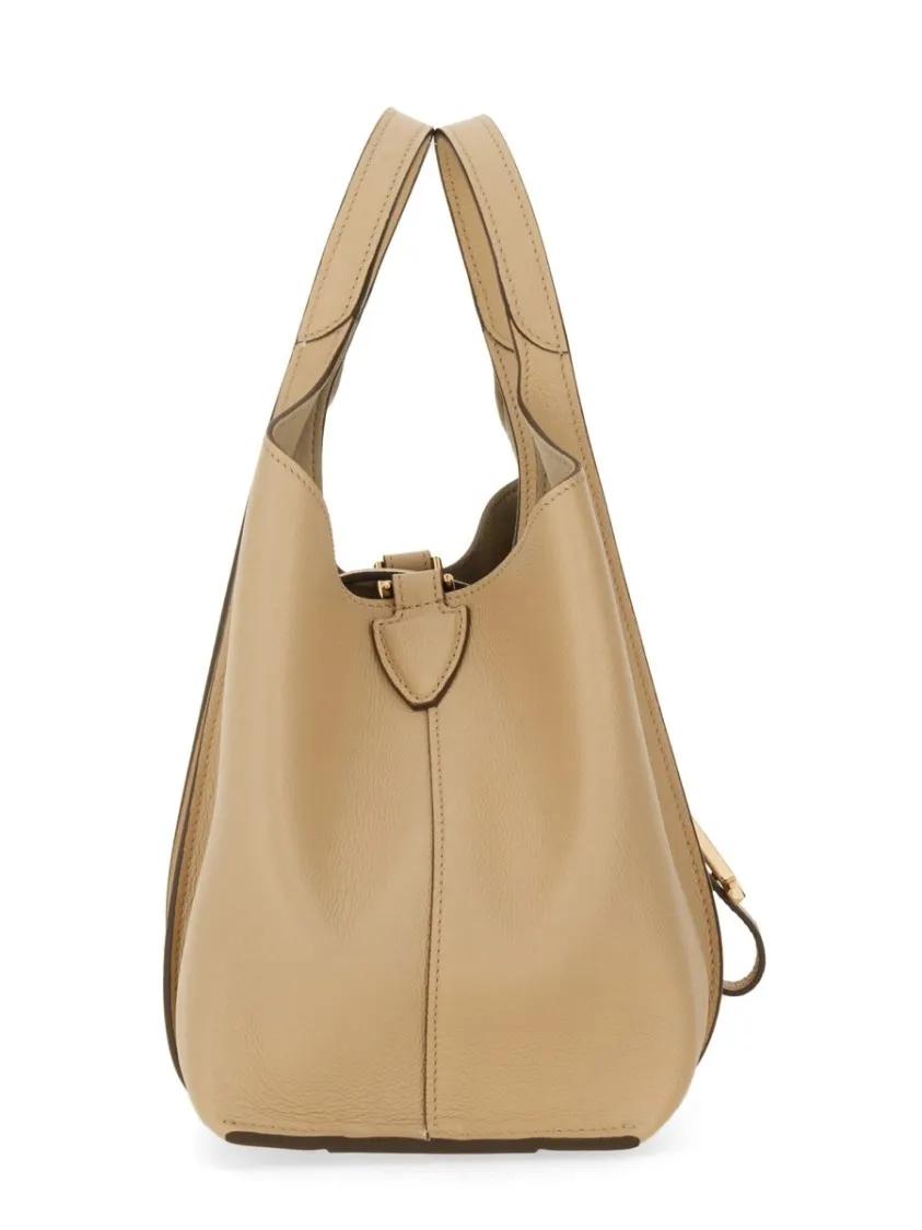 TOD'S Shoppers & Totes Timeless Mini Shopping Bag in beige