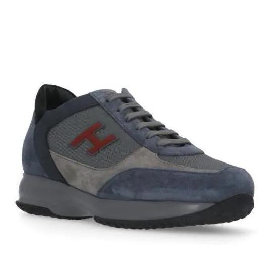 Hogan Low-Top Sneaker - Interactive Flock Sneakers - Gr. 40 (EU) - in Blau - für Damen