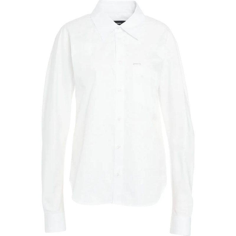 Dsquared2 Chemisier Shirt with logo detail weiß
