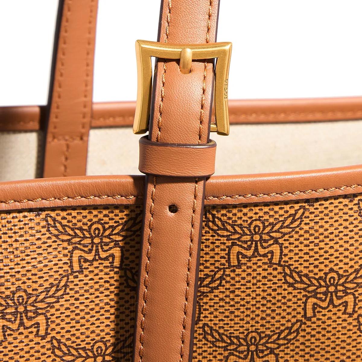 MCM Shoppers Himmel Lts Shopper Med in cognac