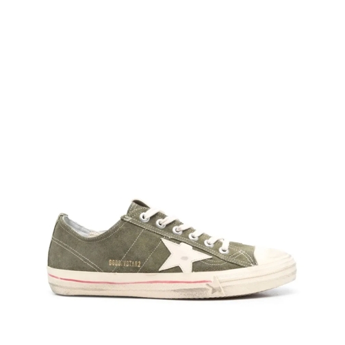 Golden Goose Low-Top Sneaker Star-Patch Lace-Up Sneakers Green