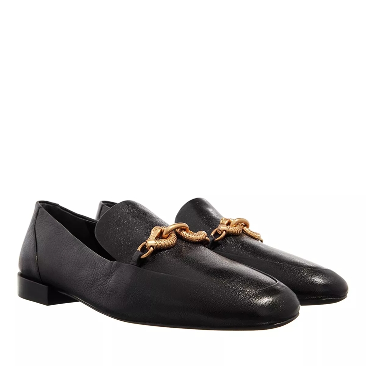 Black and gold loafers on sale