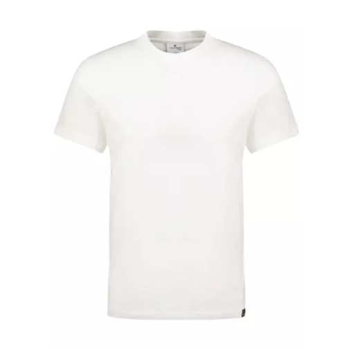 Courrèges Ac Straight T-Shirt - Cotton - Heritage White White T-tröjor