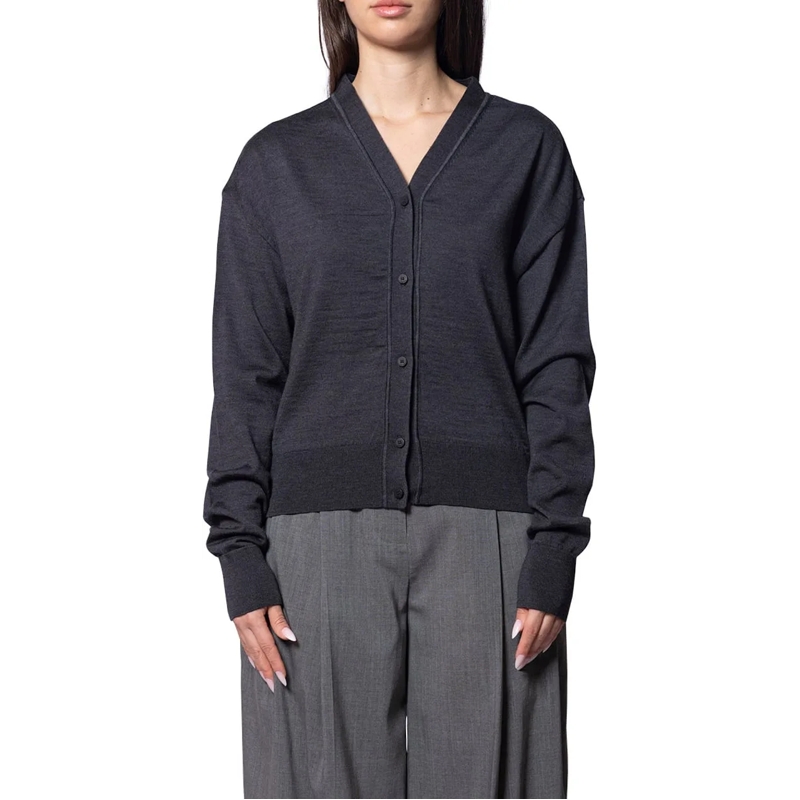 Jacquemus  LE CARDIGAN BRODE DARK GREY mehrfarbig