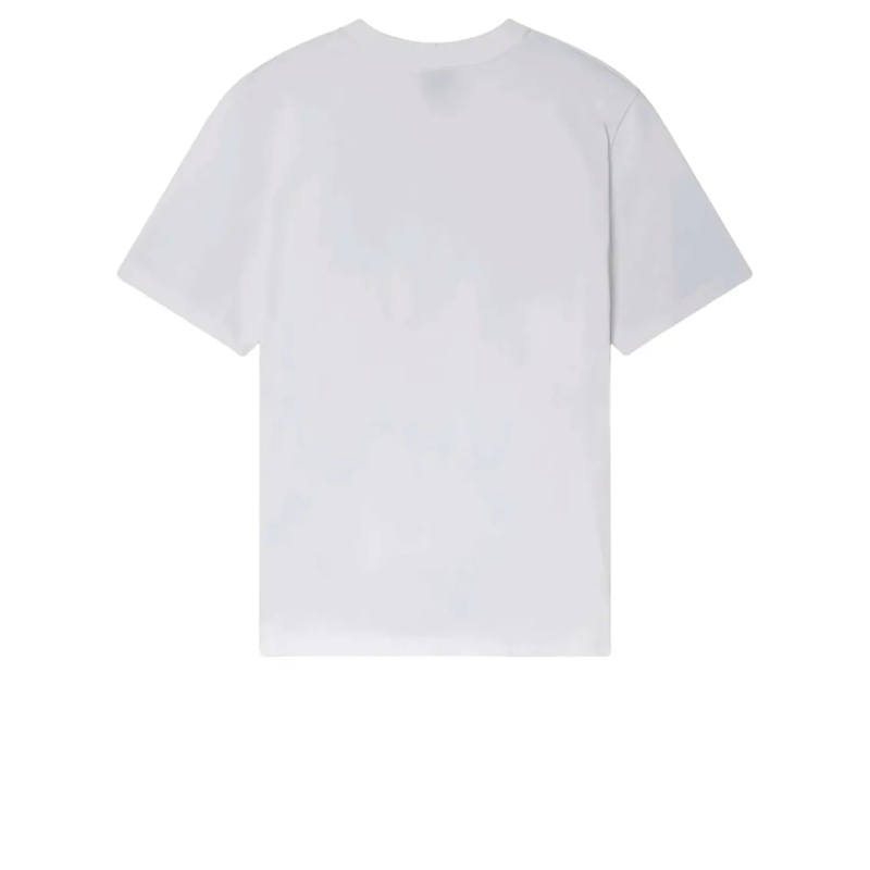 Casablanca T-Shirt Graphic-Print Cotton T-Shirt With Round Neck Desig White(Image 3)
