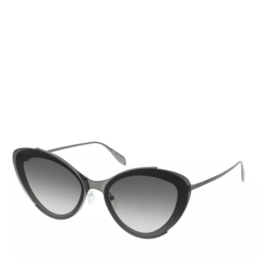 Alexander McQueen AM0251S-001 66 Sunglasses Ruthenium-Ruthenium-Grey Sonnenbrille