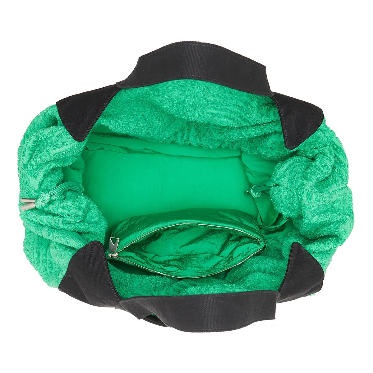Bottega Veneta Shoppers Canvas Spugna in groen