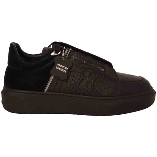 BENJAMIN BERNER Low-Top Sneaker Benjamin Berner Theo Sneakers Zwart Theo Crocodile schwarz