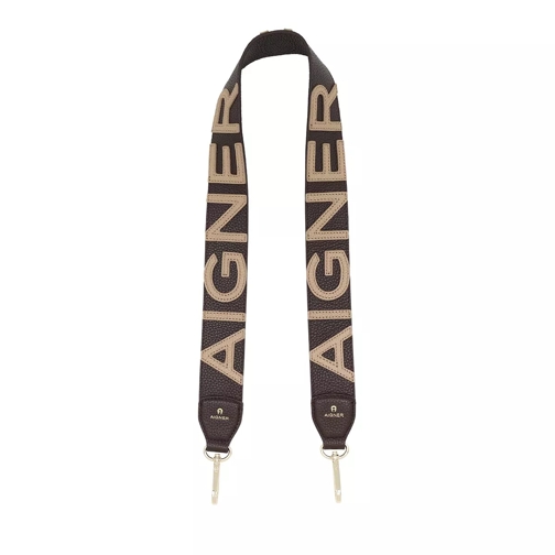 AIGNER Bag Straps 4cm Java Brown Shoulder Strap