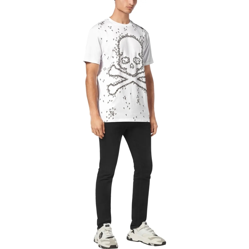 Philipp Plein T-Shirt T-Shirt Skull&Bones weiss(Image 5)