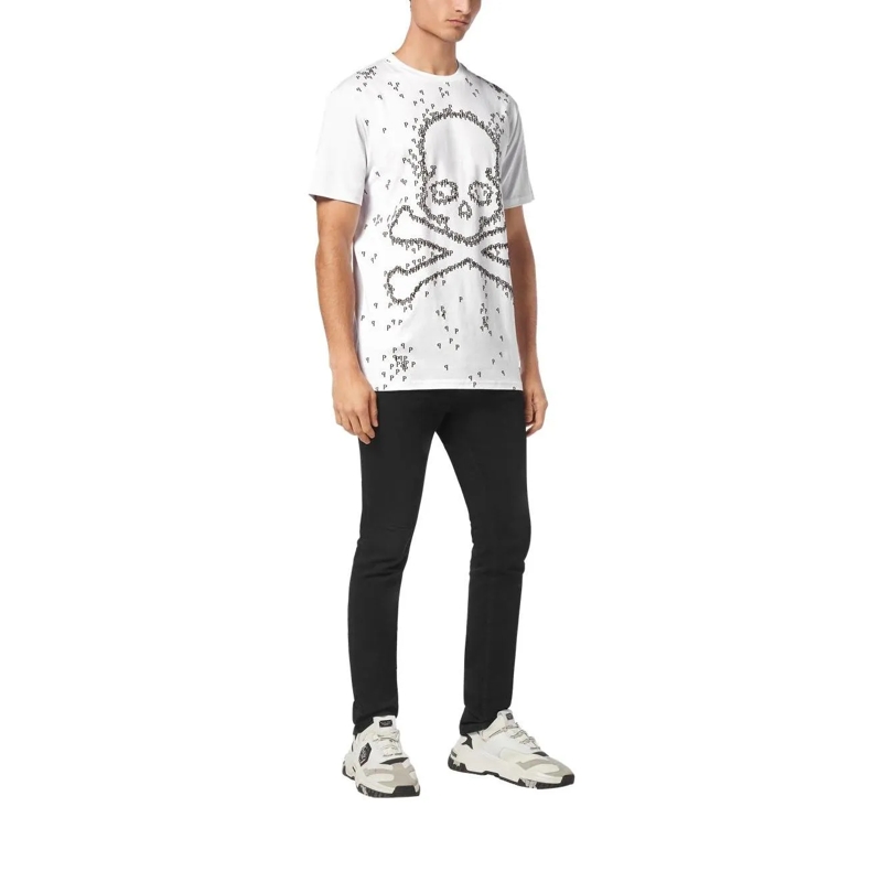 Philipp Plein T-Shirt T-Shirt Skull&Bones weiss(Image 2)