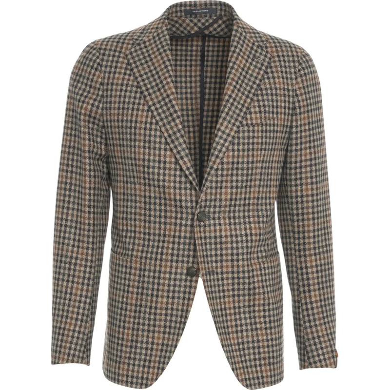 Tagliatore  Blazer with check pattern mehrfarbig