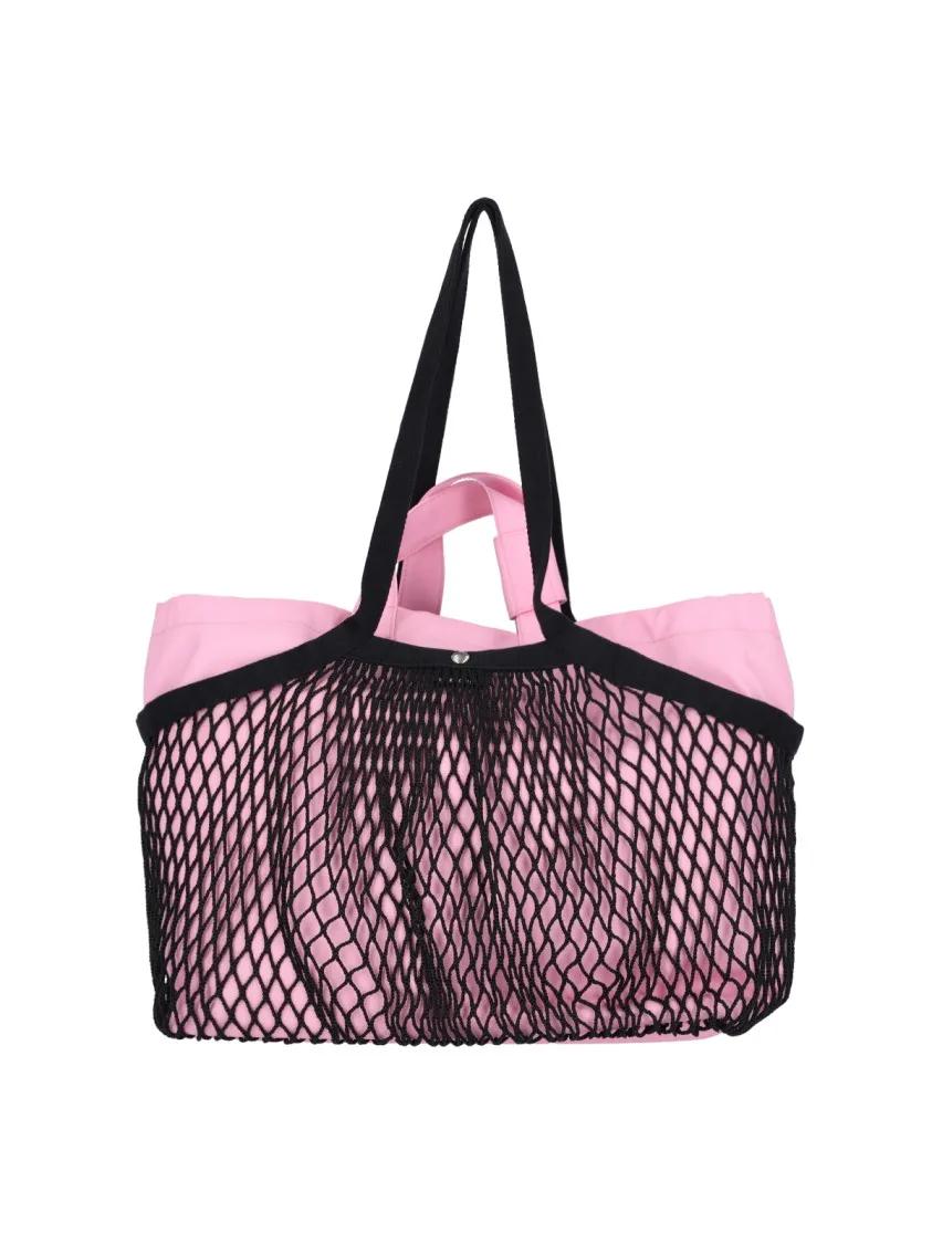 Balenciaga Shoppers & Totes 24 7' Tote Bag – Pink & Black in roze