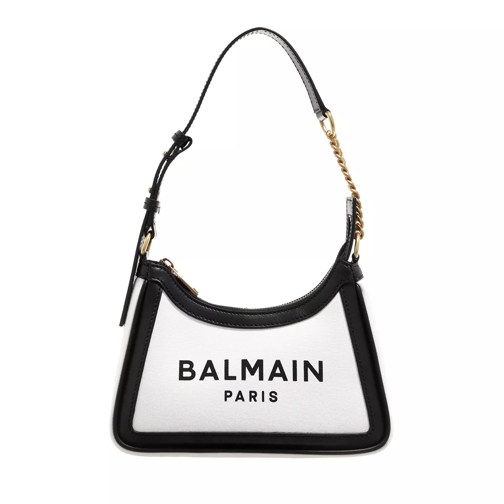 Balmain Shoulder Bag White Black Minitasche