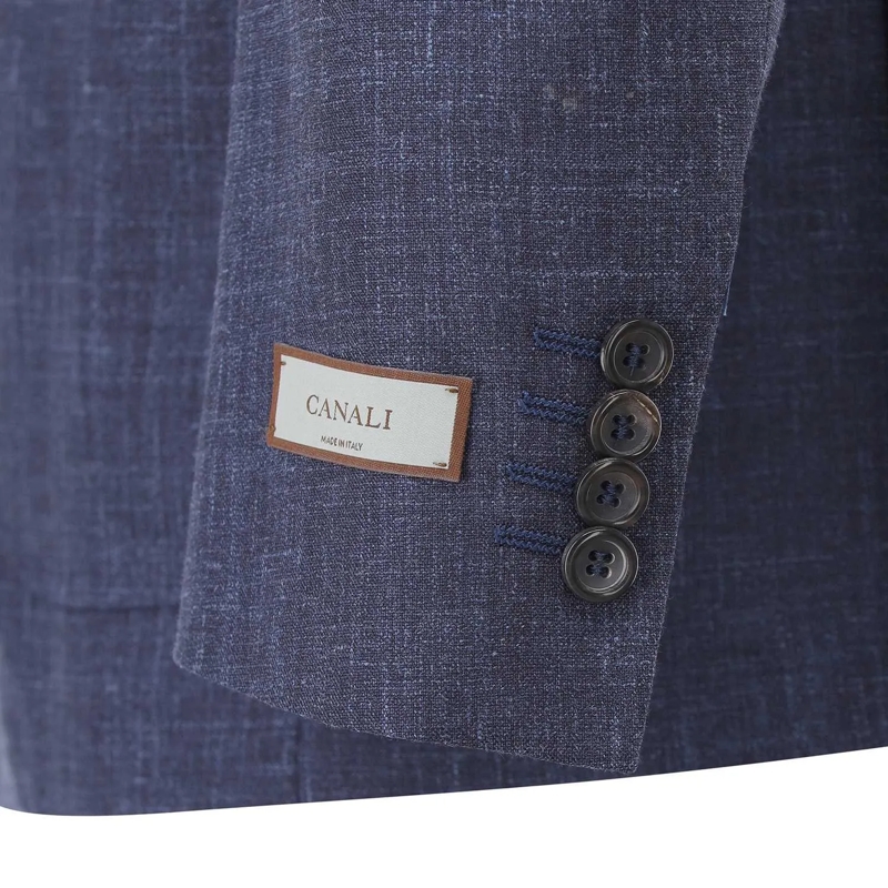 Canali Anzugkombination Zweiteiliger Anzug Kei aus Wollmix blau(Image 6)