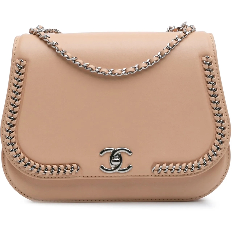 Chanel Sac à bandoulière Small Calfskin Braided Chic Flap braun
