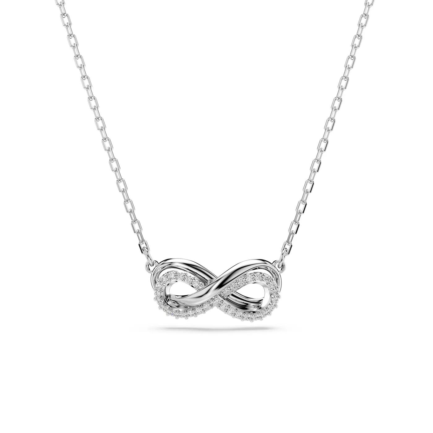 Swarovski Halskette - Swarovski Hyperbola Silberfarbene Kette 5687265 - Gr. unisize - in Silber - für Damen