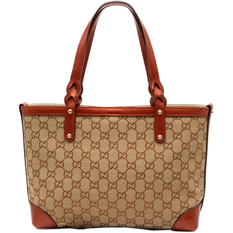 Gucci Shopper GG Canvas Craft Tote braun