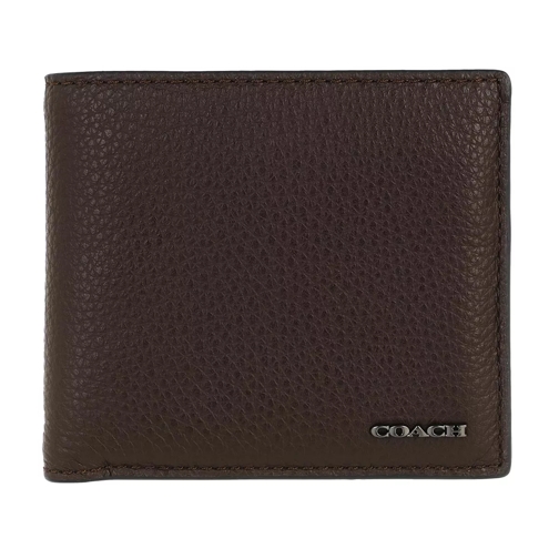Coach Coin Wallet Pebbled Leather Oak Bi-Fold Portemonnaie