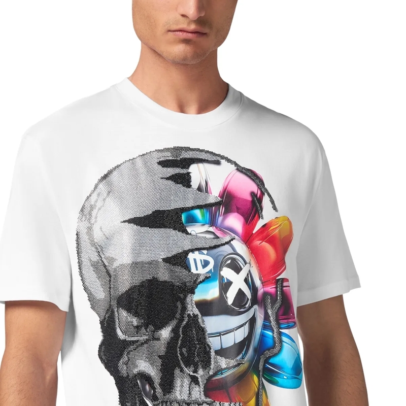Philipp Plein T-Shirt T-Shirt Smile weiss(Image 5)