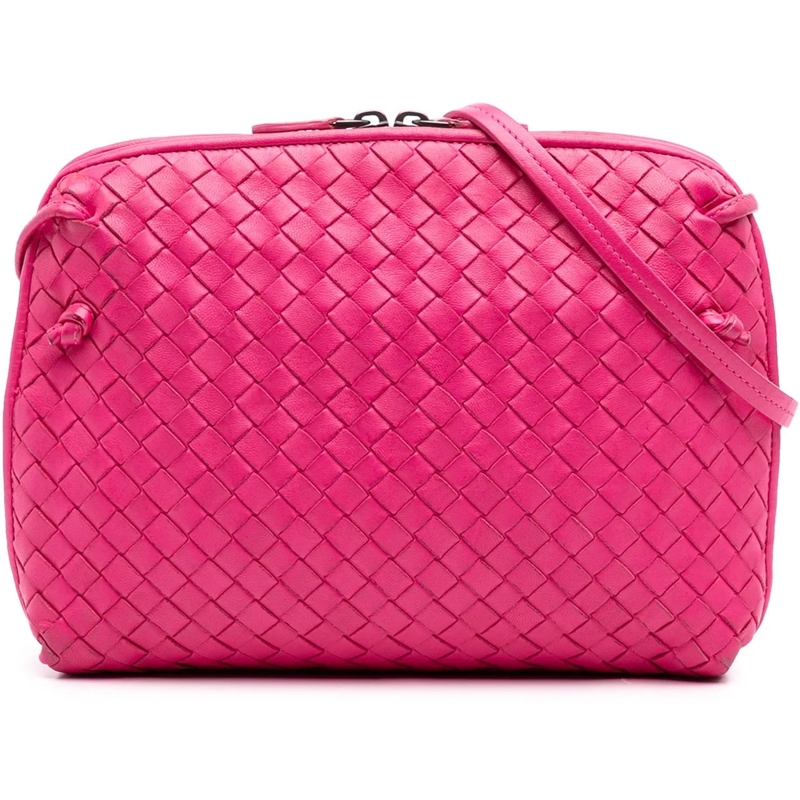 Bottega Veneta Schultertasche Nappa Intrecciato Nodini Crossbody rose