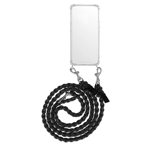 fashionette Smartphone Galaxy S9 Necklace Braided Black Phone Sleeve