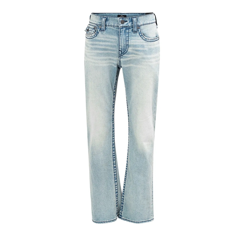 True Religion Jeans - Modell: Billy- Bootcut- Bequeme Passform- Mar hell-blau