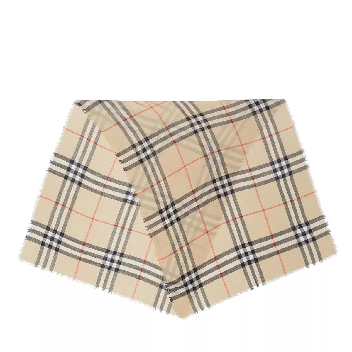 Burberry Tücher & Schals - Checked Scarf - Gr. unisize - in Beige - für Damen