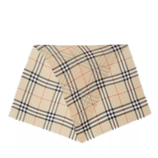 Burberry Checked Scarf Stone Check Leichter Schal