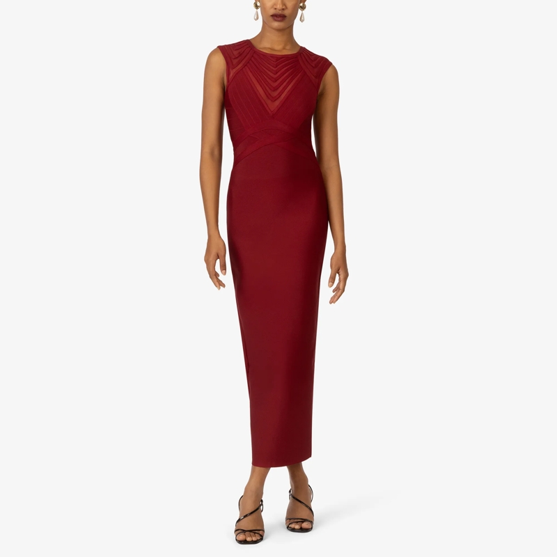 Kraimod Cocktailkleid Bandagekleid bordeaux(Image 7)