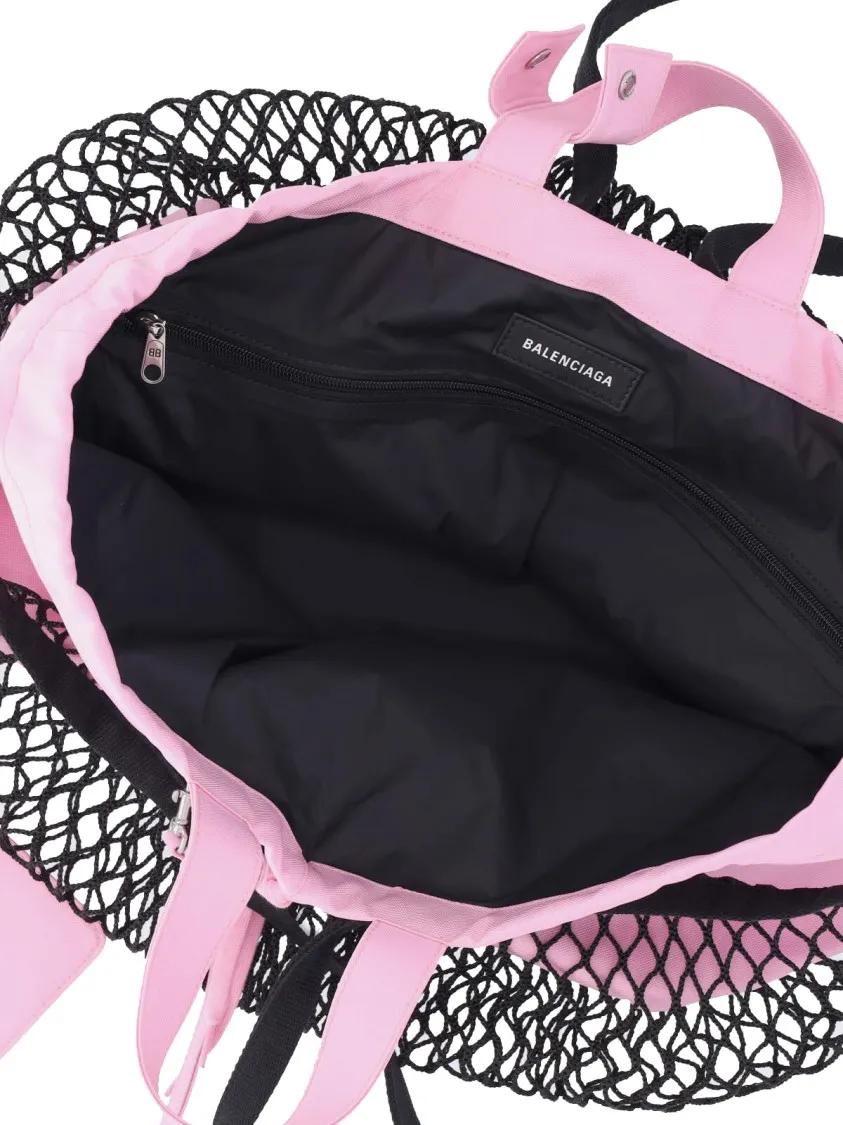 Balenciaga Shoppers & Totes 24 7' Tote Bag – Pink & Black in roze